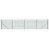 Wire Mesh Fence with Flange Green 1.8x10 m - Durable & Secure