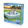 Bestway Inflatable Kids Pool - 229x152x56 cm - Blue