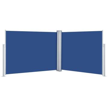 Retractable Side Awning Blue 140x1000 cm - Privacy & Style