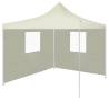 Professional Folding Party Tent with 2 Sidewalls 2x2 m Steel Cream Colour cream Quantity in Package 1 