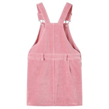 Kids' Overall Dress Corduroy Light Pink - Size 104