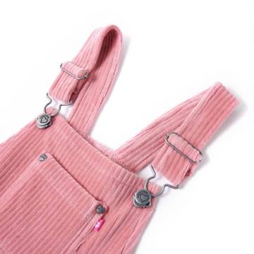 Kids' Overall Dress Corduroy Light Pink - Size 104