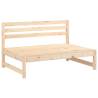 Garden Middle Sofa 120x80 cm - Solid Pine Wood Comfort