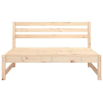 Garden Middle Sofa 120x80 cm - Solid Pine Wood Comfort