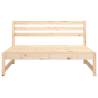 Garden Middle Sofa 120x80 cm - Solid Pine Wood Comfort