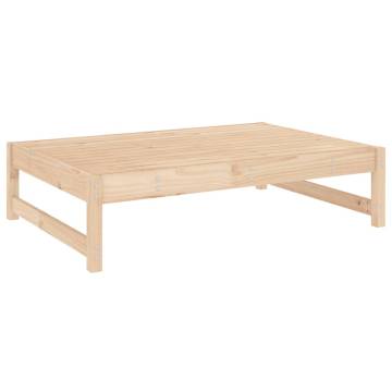 Garden Footstool 120x80 cm Solid Wood Pine - Hipomarket UK