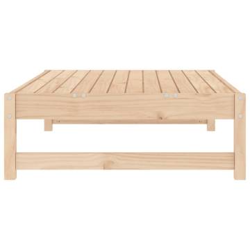 Garden Footstool 120x80 cm Solid Wood Pine - Hipomarket UK