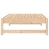 Garden Footstool 120x80 cm Solid Wood Pine - Hipomarket UK