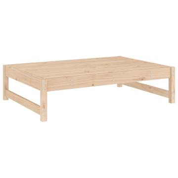 Garden Footstool 120x80 cm Solid Wood Pine - Hipomarket UK