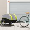 Bike Trailer Black and Green 45 kg Iron Colour green Size 133 x 68 x 68 cm 