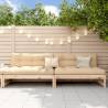 Garden Middle Sofas 2 pcs 120x80 cm Solid Wood Pine Colour natural pine Quantity in Package 1 Model middle sofa (2 pcs) 