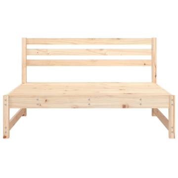 Garden Middle Sofas - Solid Pine Wood, 2 pcs, 120x80 cm