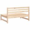 Garden Middle Sofas - Solid Pine Wood, 2 pcs, 120x80 cm