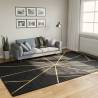 Rug Washable Black and Gold 190x300 cm Anti Slip Colour black and gold Size 190 x 300 cm 