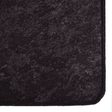 Washable Anthracite Rug 400x300 cm | Anti-Slip & Soft