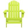 Garden Adirondack Chair - Solid Fir Wood Green - Hipomarket