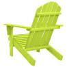 Garden Adirondack Chair - Solid Fir Wood Green - Hipomarket