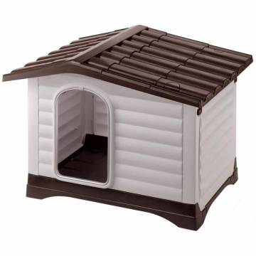 Ferplast Doghouse Villa 70 Grey - Perfect Outdoor Shelter