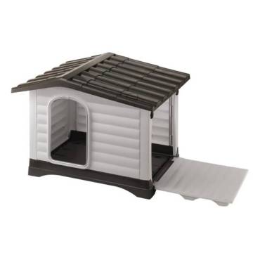 Ferplast Doghouse Villa 70 Grey - Perfect Outdoor Shelter