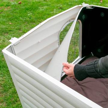 Ferplast Doghouse Villa 70 Grey - Perfect Outdoor Shelter