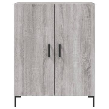 Stylish Highboard Grey Sonoma 69.5x34x180 cm - HipoMarket