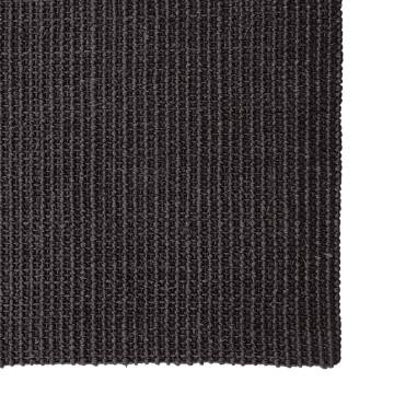 Sisal Rug for Scratching Post - Black 80x350 cm | Hipo Market