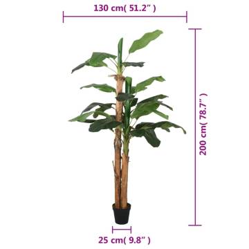 Artificial Banana Tree - 22 Leaves, 200 cm Green