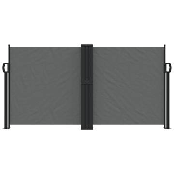 Retractable Side Awning Anthracite 117x1200 cm - HipoMarket