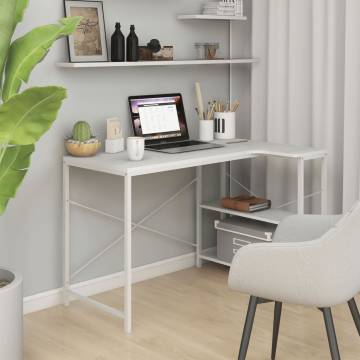 Stylish White Computer Desk - 110x72x70 cm | Hipo Market