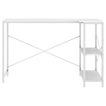 Stylish White Computer Desk - 110x72x70 cm | Hipo Market