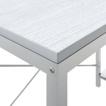 Stylish White Computer Desk - 110x72x70 cm | Hipo Market