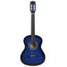 8 Piece Blue Classical Guitar Set for Kids - Beginner 36"