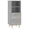 Stylish Grey Sonoma Sideboard - 34.5x34x90 cm | Hipo Market