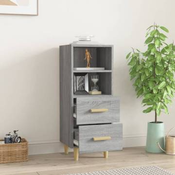 Stylish Grey Sonoma Sideboard - 34.5x34x90 cm | Hipo Market