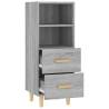 Stylish Grey Sonoma Sideboard - 34.5x34x90 cm | Hipo Market