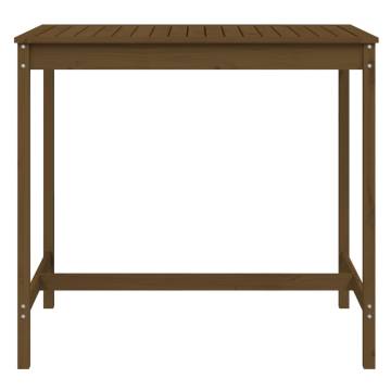 Garden Table Honey Brown - Solid Pine 121x82.5 cm | HipoMarket