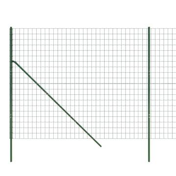 Wire Mesh Fence Green 1.6x10m - Durable Galvanised Steel