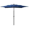 3-Tier Parasol with Aluminium Pole Azure Blue 2.5x2.5 m Colour azure blue Size 2.5 x 2.5 m Quantity in Package 1 