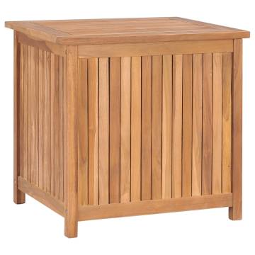 Garden Storage Box 60x50x58 cm - Solid Teak Wood