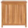 Garden Storage Box 60x50x58 cm - Solid Teak Wood