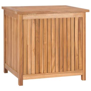 Garden Storage Box 60x50x58 cm - Solid Teak Wood