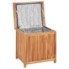 Garden Storage Box 60x50x58 cm - Solid Teak Wood