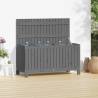 Garden Storage Box Grey 115x49x60 cm Solid Wood Pine Colour grey pine Size 115 x 49 x 60 cm 