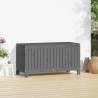 Garden Storage Box Grey 115x49x60 cm - Solid Pine Wood