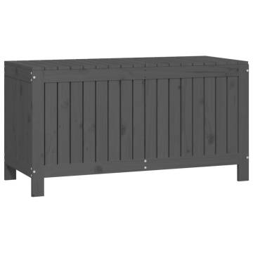 Garden Storage Box Grey 115x49x60 cm - Solid Pine Wood