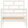 White Solid Pine Bed Frame 90x200 cm | Hipomarket