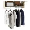 Compact Wardrobe in Sonoma Oak - Stylish Storage Solution