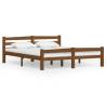 Honey Brown Solid Pinewood Bed Frame 160x200 cm | Hipomarket