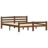 Honey Brown Solid Pinewood Bed Frame 160x200 cm | Hipomarket