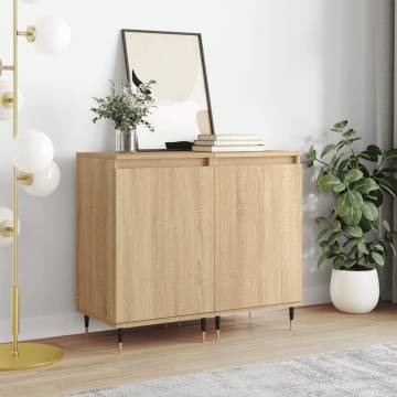 Trendy 2 pcs Sonoma Oak Sideboards - Engineered Wood